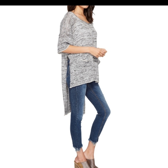 Free People Melange High Low Sweater - Picture 1 of 9